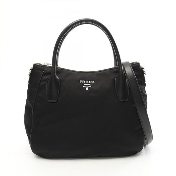 PRADA Black Leather Tote Bag - Picture 1 of 9